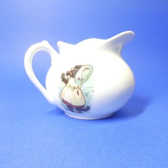 Hey Diddle Diddle Cat Fiddle Nursery Rhyme Cream Pitcher Vintage - Picture 5 of 9